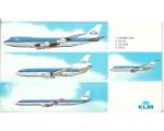 KLM Cart�o Postal 23 x 13 cms